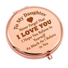 Daughter Gifts from Mom Dad Birthday Gifts for Daughter Compact Mirror for Bo...