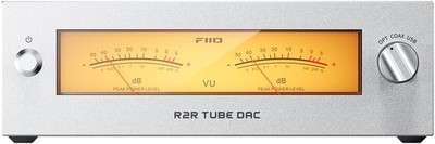 FiiO Warmer R2R Tube Buffer DAC Amp 24bit Ladder XLR RCA USB (US Version,Silver)