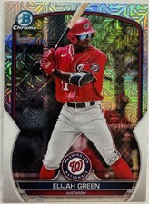 Elijah Green 2023 Bowman Chrome Prospects Mojo Refractor #BCP-23 Nationals