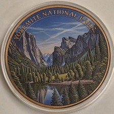 2025 5oz .999 Copper Colorized Yosemite National Park Serialized Rounds