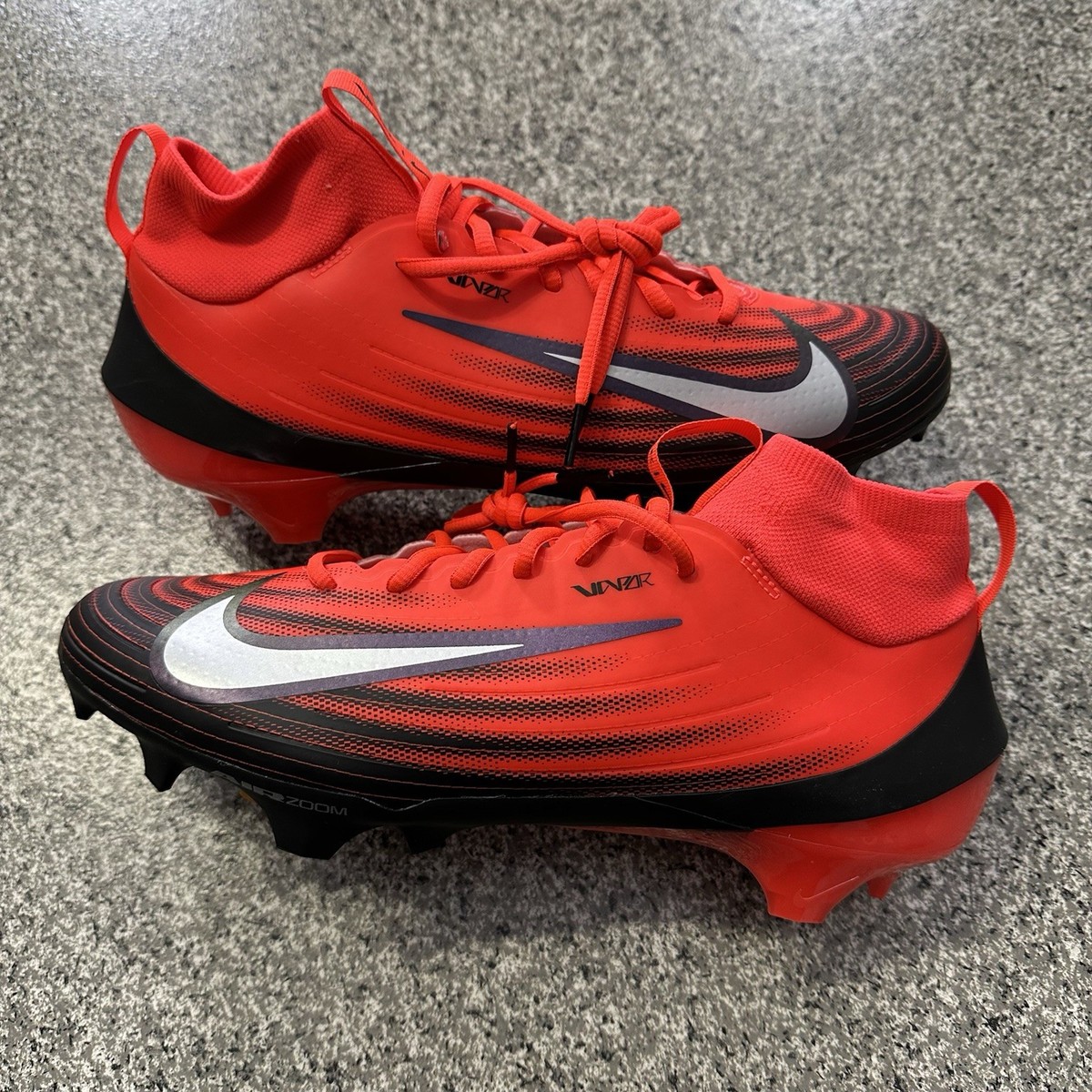 Nike Air Zoom Vapor Pro 1 Football Cleats Mens Size 8 Bright Crimson Red HF9409 Nike Zoom Air Vapor Pro 1 NRG Shoes Mens Size 15 Red Black  main image 4