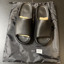 Yeezy YS-01 Men's Black Slide Sandals Slip-On Rubber Upper US 12