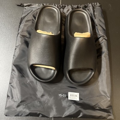 Yeezy YS-01 Men's Black Slide Sandals Slip-On Rubber Upper US 12