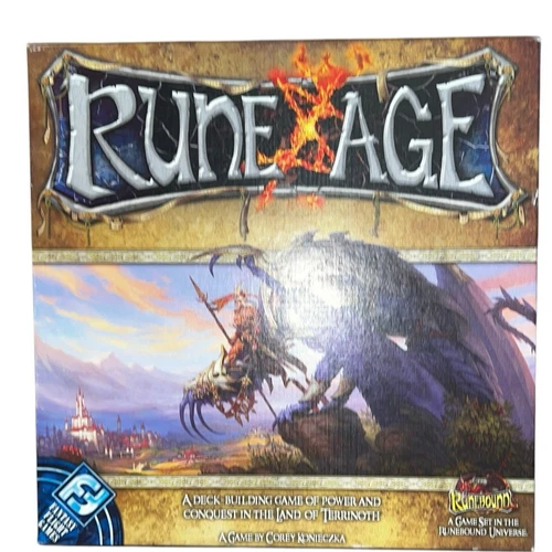 NIB Rune Age Game Fantasy Flight Terrinoth Strategy Fighting Cards