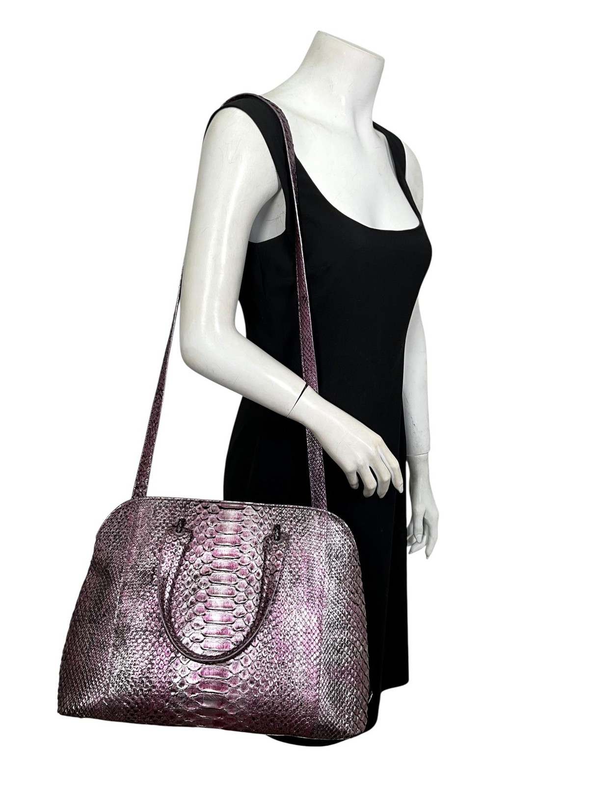 Nancy Gonzalez Medium Python Top Handle Bag - image 2