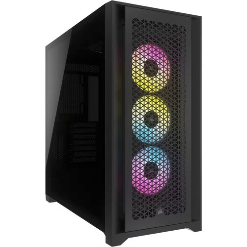 Корпус компьютера Corsair iCUE Mid-tower черного цвета - Поддерживается материнская плата ATX - Liquid 4629000₽