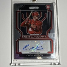 Panini 2022 Prizm Cody Wilson Nationals #RA-CY Rookie Autographs Insert