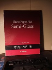Canon SG-201 8"X10" Photo Paper Plus Semi Gloss 50 Sheets New