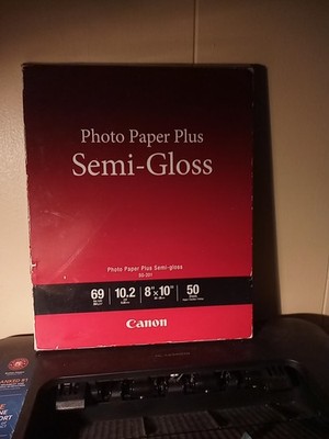 Canon SG-201 8''X10'' Photo Paper Plus Semi Gloss (50 Sheets) New 