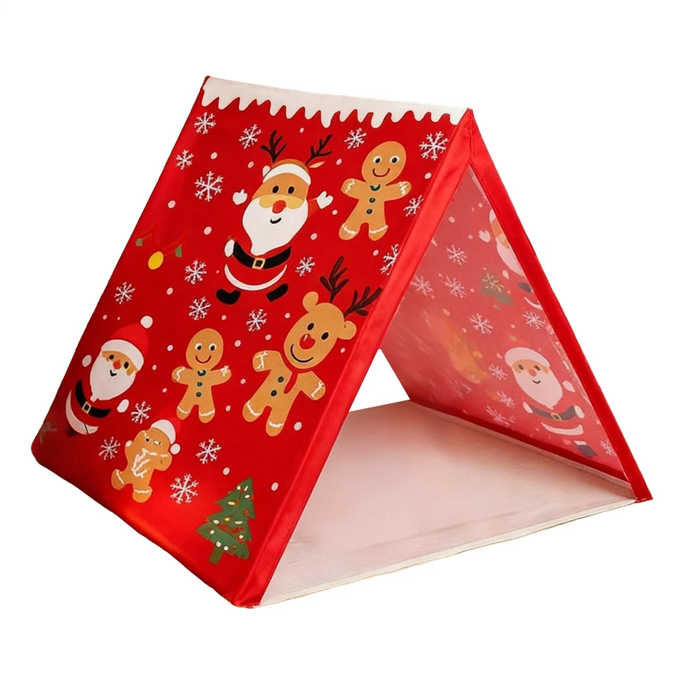  Tienda de Navidad para niños | Casa de juegos triangular de pan de jengibre | Tienda de juegos interior Foto 3 de 4