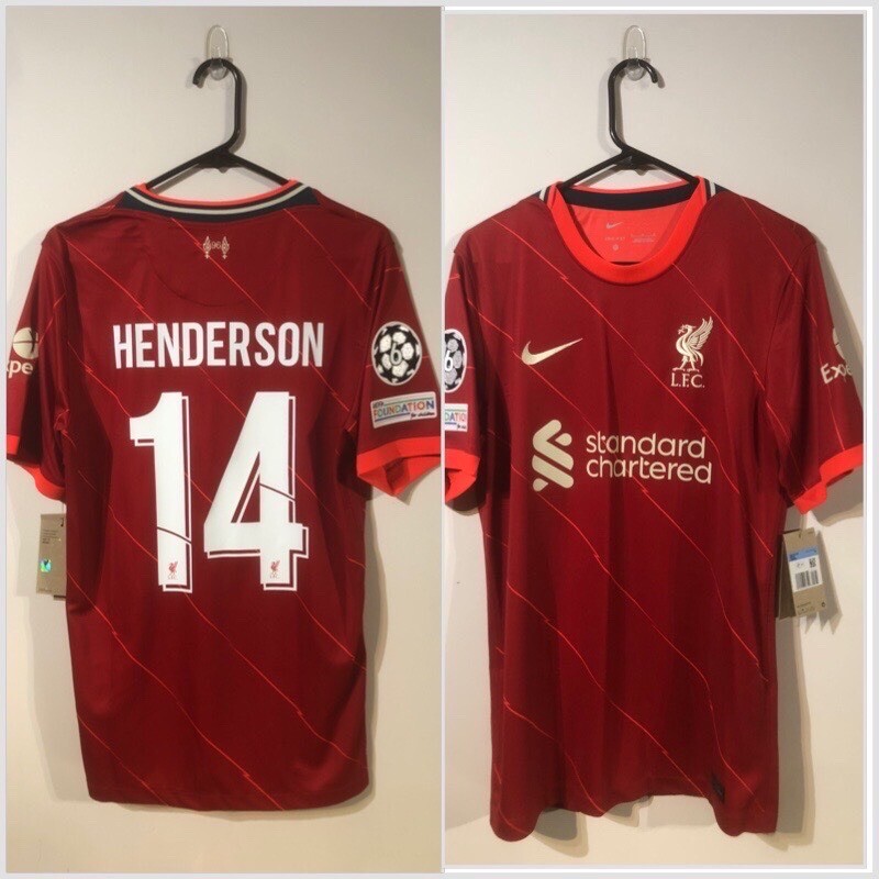 Henderson #14 Liverpool Medium BNWT 2021/22 Champions League Home