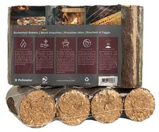 Buchenholzbriketts Pollmeier Premium auf Pallete Kostenfreie Lieferung