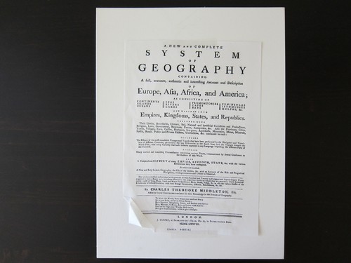 A New and Complete System of Geography; Middleton; 1778; Single Plate - Picture 3 of 3