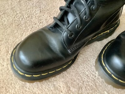 Original Vintage Dr Martens Boots UK Size 6 Leather 20 Hole 1420 