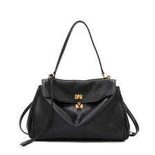 Slouchy Luxury Tote Bag with Soft PU Leather,Top Handle Bag,Large Capacity Sh...