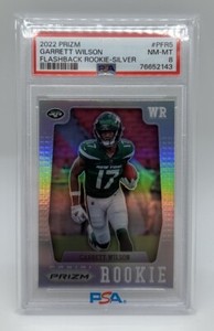 2022 Panini Prizm #PFR5 GARRETT WILSON Prizm Flashback Rookie Silver PSA 8