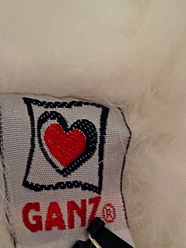 Ganz Webkinz Persian White Cat Kitty 8" Plush Stuffed Animal Blue Eyes HM110 - Picture 8 of 11