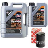 MotoröL Set Top Tec 4210 0W-30 Liqui Moly 6 Liter + ÖLfilter FüR Audi A4 Avant
