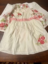 Janie and Jack Matching Romantic Rose Dress and Blazer Size 2-3T