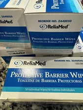 ReliaMed/CardinalHealth Protective Ostomy Barrier Wipes Latex Free 50ct ZA00237