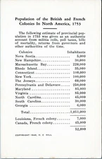 Harry C. Hill Historical Postcard Population of the British and French Colonies