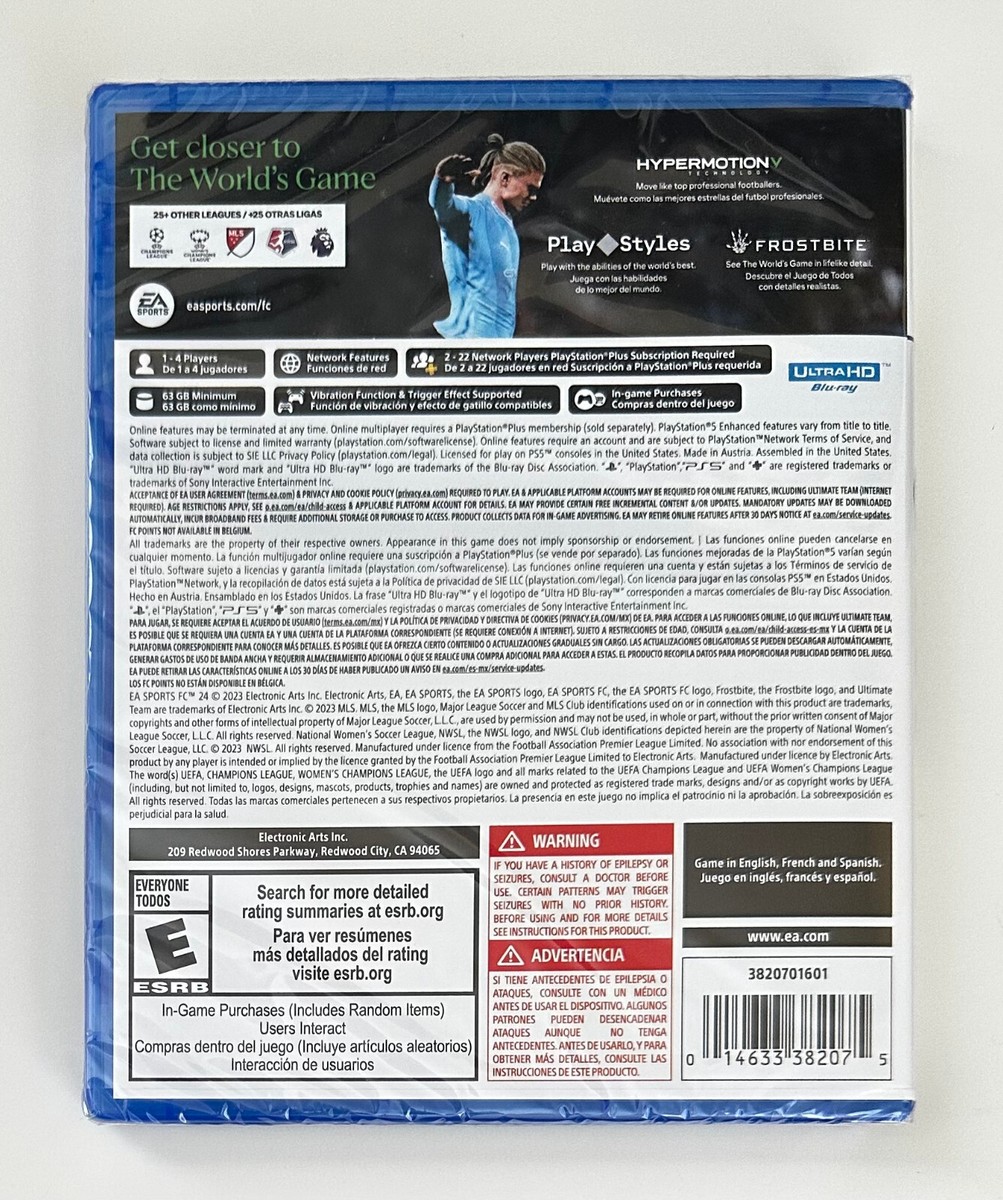 PlayStation - ☆新品・未開封☆ PS5 EA SPORTS FC 24 初回限定コンテンツ Amazon.com: EA SPORTS FC 24 - PlayStation 5 : Electronic