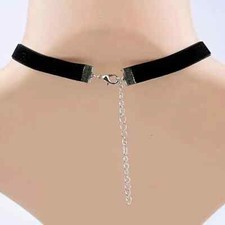 Victorian Vault Alice In Wonderland Black Velvet Choker - Steampunk Gothic Pendant Necklace With Glass & Pewter