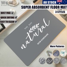 Super Absorbent Bath Mat Non-Slip Quick Drying Bathroom Rug door Floor Carpet E