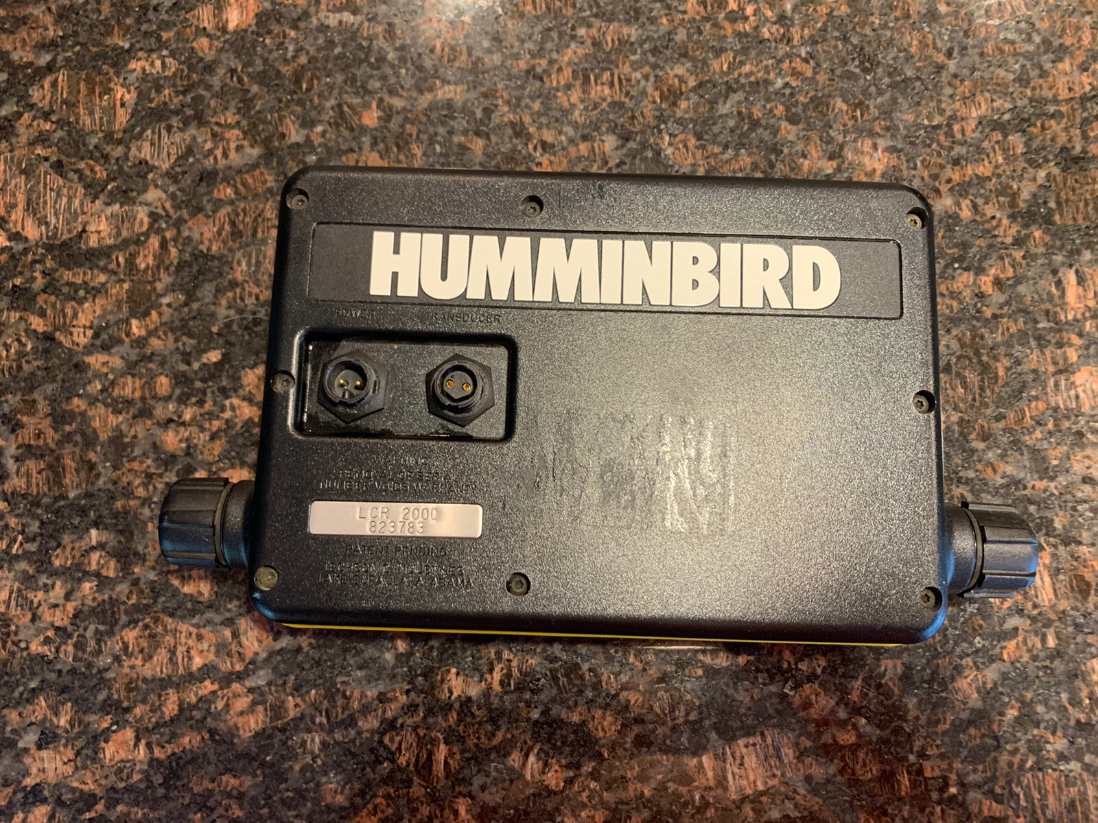 Hummingbird LCR Portable 2000 Fish Depth Finder Transducer Unit Sonar