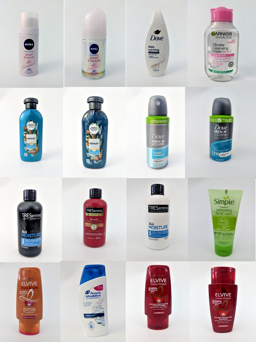 Mini Travel Toiletries Carry On Plane Holiday CHOOSE YOUR SET