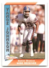 Vance Johnson 1991 Pacific FOOTBALL #119 Denver Broncos
