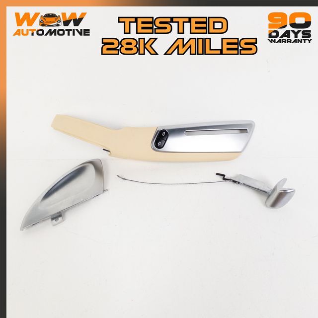 04-11 BENTLEY CONTINENTAL GTC GT RIGHT PASSENGER SIDE SEAT TRIM BEIGE LEATHER OE