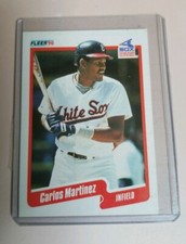 1990 Fleer Baseball Card #540 Carlos Martinez - Chicago White Sox