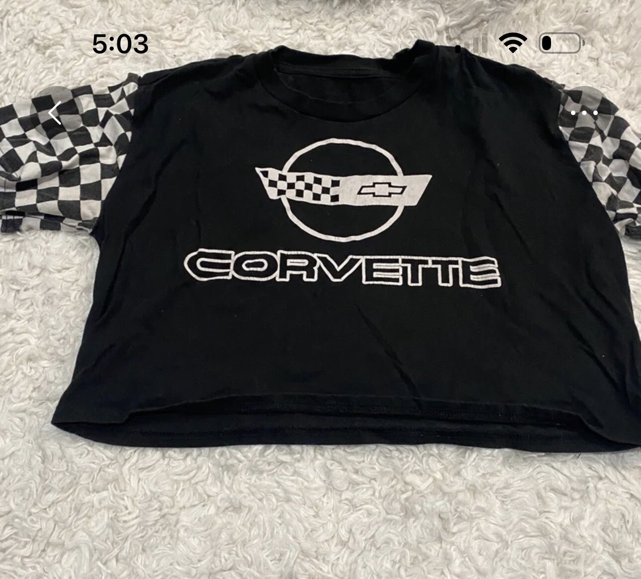 Corvette crop top juniors large-image