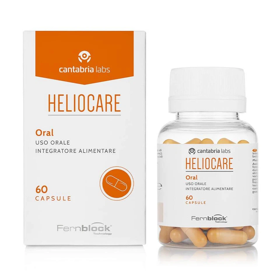 Heliocare Oral Integratore Antiossidante e Benessere Pelle al Sole, 60 Capsule