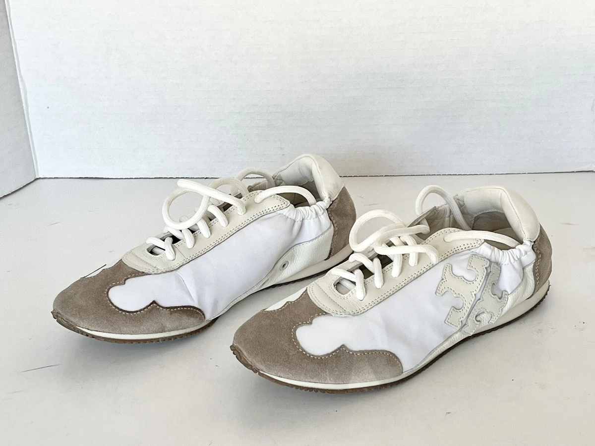 Tory burch white shoes cheap