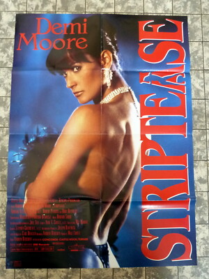 STRIPTEASE Demi Moore A1-FILMPOSTER Kinoplakat German 1-Sheet´97 Burt Reynolds