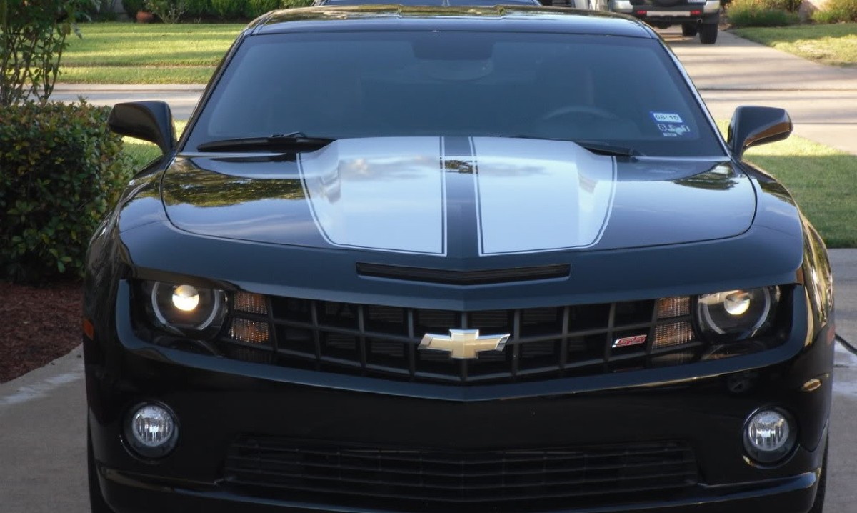 BLANCO - RAYAS CAMARO Rally Calcomanía 10 11 12 13 14 15 Chevy