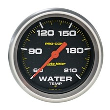 Autometer Pro Comp 60-210 Deg F Full Sweep Electronic Water Temperature Low Temp