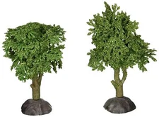 Miniature Dollhouse Fairy Garden Set of 2 Green Ash Trees - Buy 3 Save $5