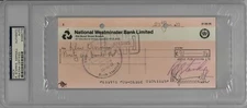 Ringo Starr (Richard Starkey) & Neil Aspinall Signed Check Encap PSA #83985779