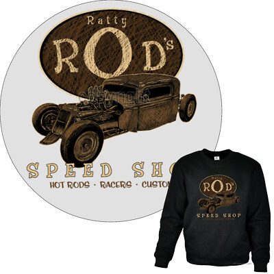 Sweatshirt Hot Rod Auto SpeedShop retro Oldschool v8 US-Car Garage Shirt *1050