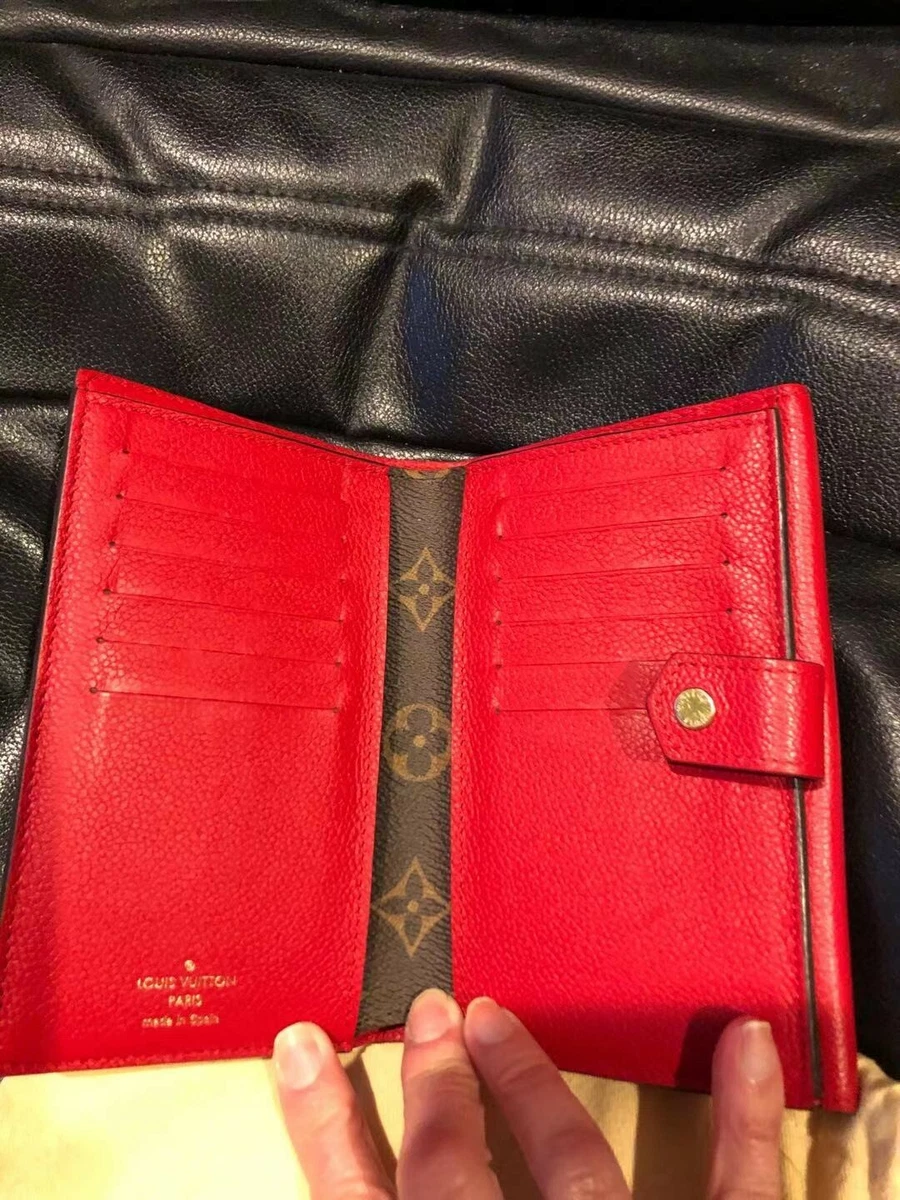 Louis Vuitton - Authenticated Wallet - Leather Red Plain for Women, Very Good Condition