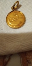 moneta Oro 5 lire 1954