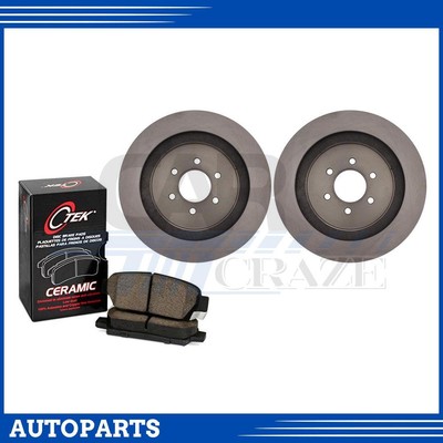 3PCS Rear Disc Brake Rotors Brake Pad Set for Dodge Viper 8.0L 2001 2002