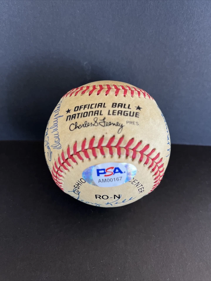 HOF Signed Baseball,Gibson,Stargell,Robinson,Drysdale PSA/DNA 21 Autos,(B35) - Image 2 of 4