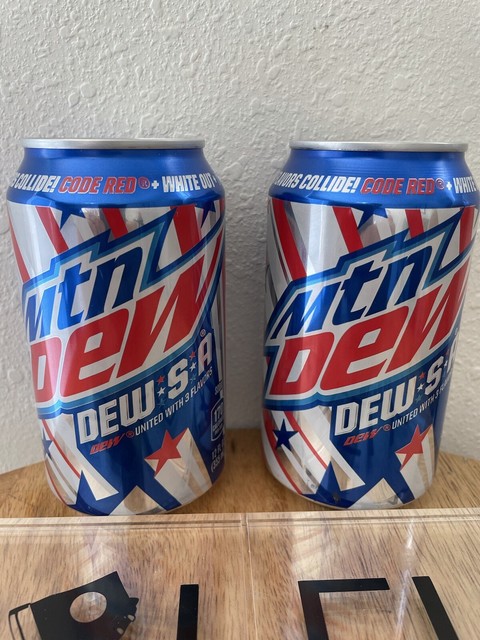 Dew S A Mtn Mountain Dew Sa Code Red White Out Voltage oz Soda Pop For Sale Online Ebay