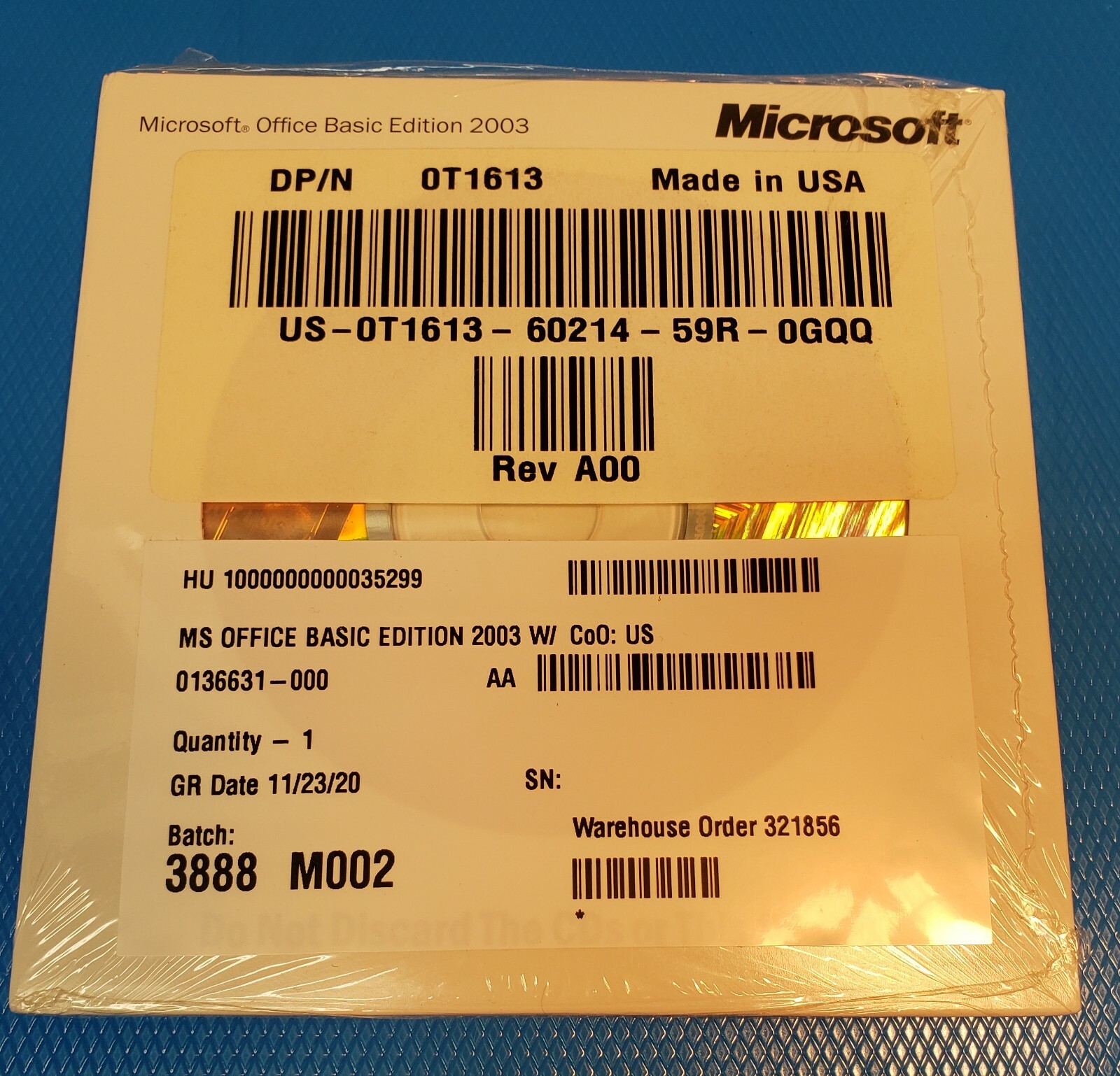 Microsoft Office Basic Edition 2003 Software with Product Key NEW ...
