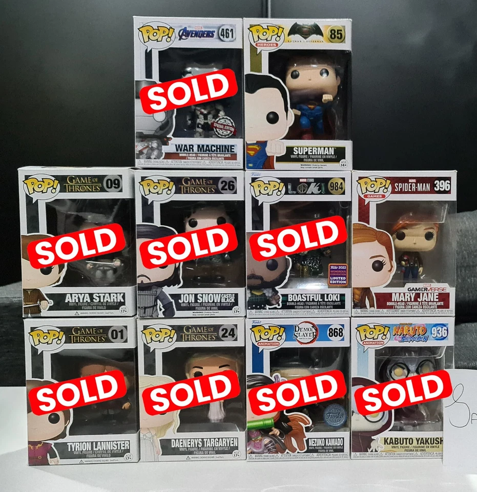 Marvel, DC, Star Wars, Game of Thrones and Assorted Funko Pop Vinyls - image 3 of 4