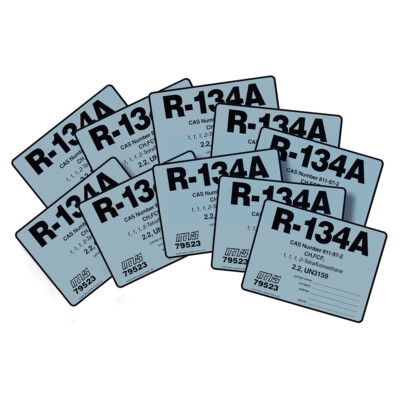 R-134A Color Coded ID Label (Pack of 10)